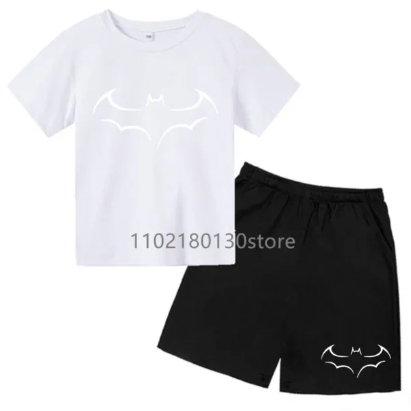 Kids Summer Leisure Letter Print Soft T-shirts+Pants 2pcs Suits 2-13 Years Boys Girls Sports Streetwears Children Clothes Sets 4