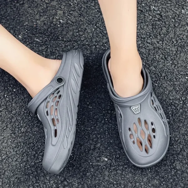 Summer Men Sandals Light EVA Mens Casual Shoes Hole Shoes Clogs Lovers Home Garden Outdoor Male Beach Flat Slippers Big Size 49 3