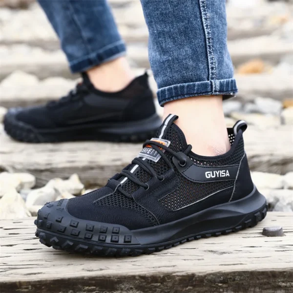 Work Sneakers Steel Toe Shoes Men Safety Shoes Puncture-Proof Work Shoes Boots Indestructible Male Footwear Security Boots 6