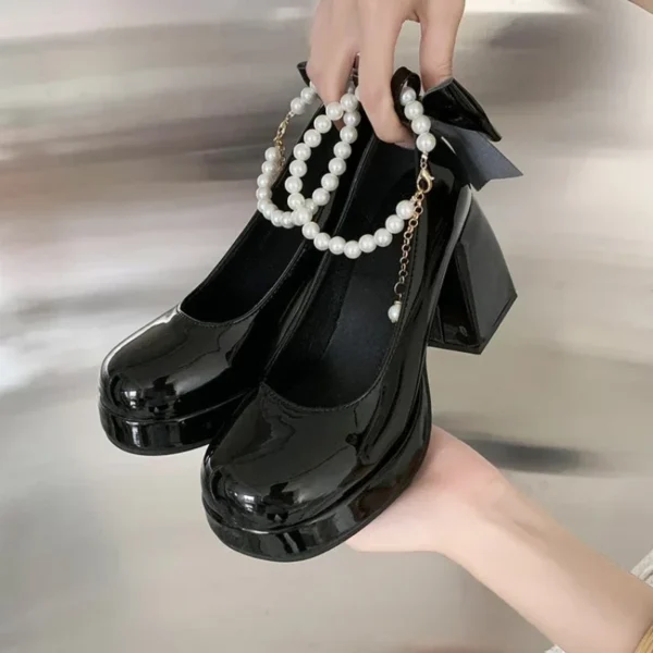 Women's Shoes 2023 New Fashion Pu Leather Women's High Heels Party Wedding Shoes 2