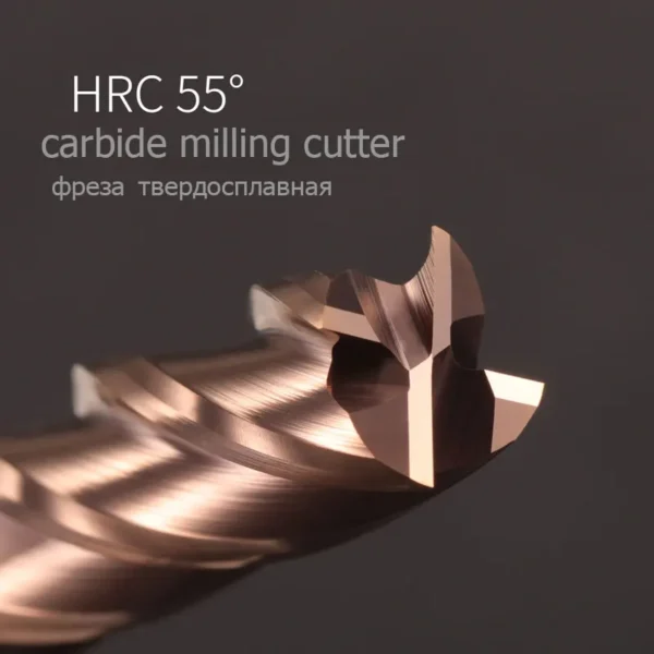 Milling Cutter Alloy Coating Tungsten Steel Tool Maching Hrc55 Endmill Milling Cutter Kit Milling Machine Tools cnc Router Bits 1