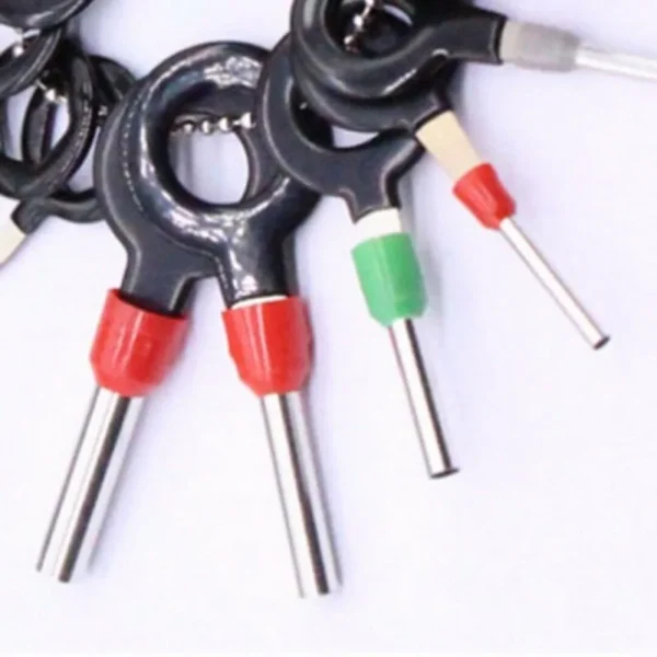 26-11pcs Car Terminal Removal Repair Tools Electrical Wiring Crimp Connector Pin Extractor Kit Keys Automotive Plug Pullers 6