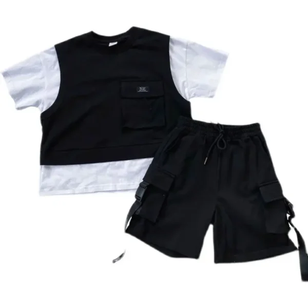 Children Summer Boys Clothes Set T shirt + Pants Casual Sports Suits Kids Clothing Tracksuit Teen Outfit 4 6 8 9 10 12 Years 6