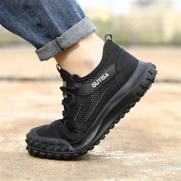 Work Sneakers Steel Toe Shoes Men Safety Shoes Puncture-Proof Work Shoes Boots Indestructible Male Footwear Security Boots 4