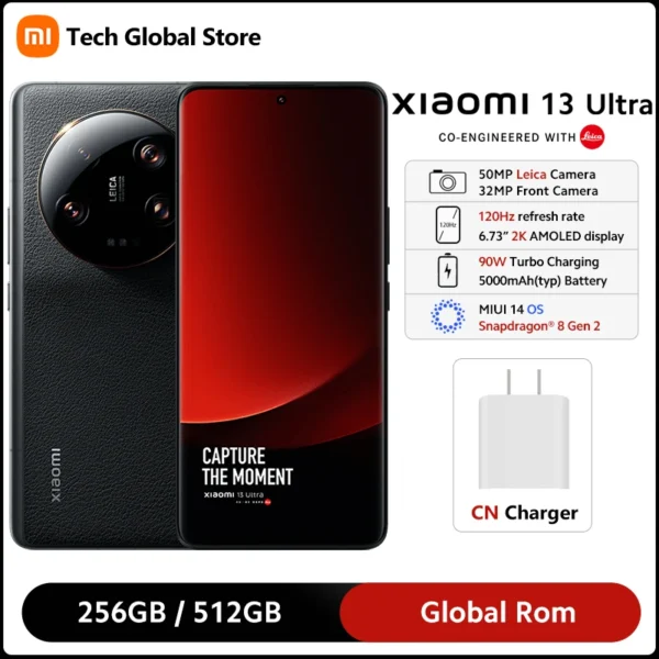 Global Rom Xiaomi Mi 13 Ultra 5G Smartphone Snapdragon® 8 Gen 2 50MP Leica Camera 6.73" 2K 120Hz AMOLED Display 90W Turbo Charge 1