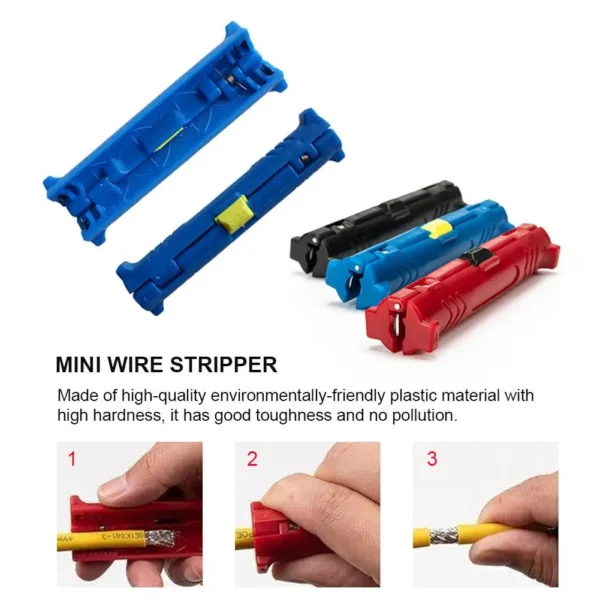 Multi-function Electric Wire Stripper Pen Rotary Coaxial Wire Cable Pen Cutter Stripping Machine Pliers Tool For Cable Puller 3