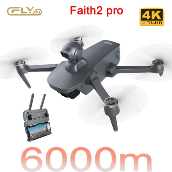 CFLY Faith2 pro Drones 4K Video 3-Axis Gimbal Camera 5 Directions of Obstacle Sensing 32 Mins Flight Time 6km Video Transmission 1