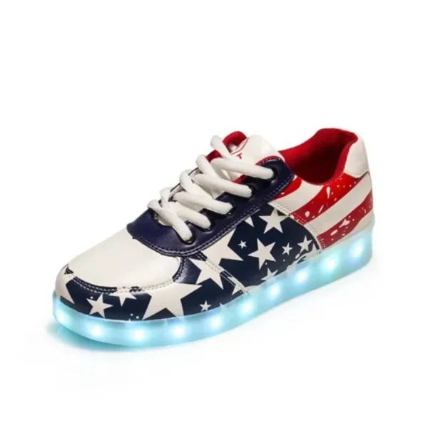 Luminous Sneakers for Women Casual Shoes Led Glowing Shoes for Men Fashion Flat Running Sneakers LED Rechargeable Couple's Shoes 5