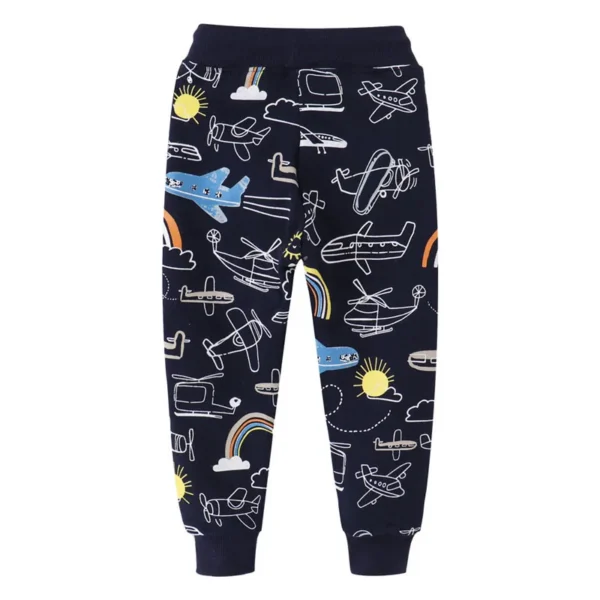 Jumping Meters New Arrival Excavators Boys Trousers Pants For Autumn Winter Cartoon Characters Print Fashion Baby Sweatpants 5