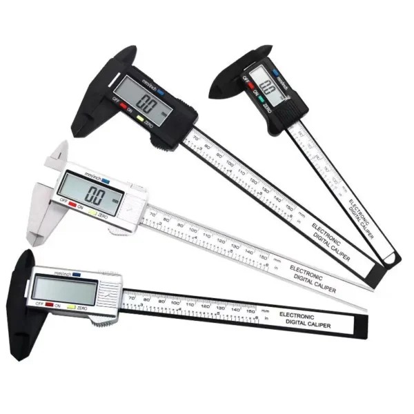 150mm 100mm Electronic Digital Caliper Carbon Fiber Dial Vernier Caliper Gauge Micrometer Measuring Tool Digital Ruler 5