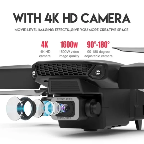 Kf S380971c48f43410fb7f0087973965ca8n E88 Pro Wifi Fpv Drone Gran Angular Dual Hd 4k 1080p C Mara Avi N Altura