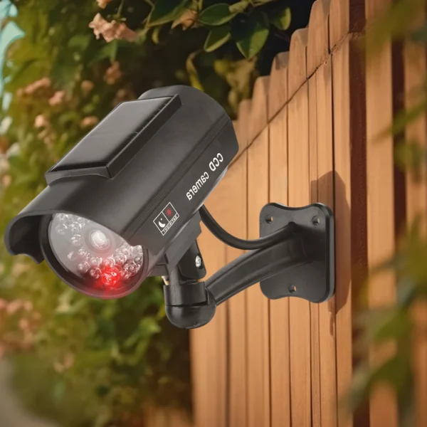 Kf S3f6e162ee18145d0b94b56319160c0fbc C Mara Cctv Falsa Impermeable C Mara De Vigilancia Con Luz Led Roja Intermitente C Mara