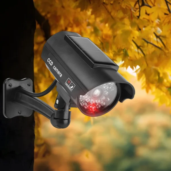 Kf S407f1d615bbb4b5abfe947a8b96abd6fx C Mara Cctv Falsa Impermeable C Mara De Vigilancia Con Luz Led Roja Intermitente C Mara