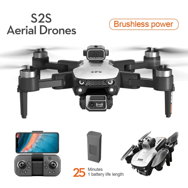 Kf S52e2085961cc4748b2065132e2361b2db Dron S2s 8k Profesional C Mara Dual Hd Sin Escobillas Evitaci N De Obst Culos Fotograf