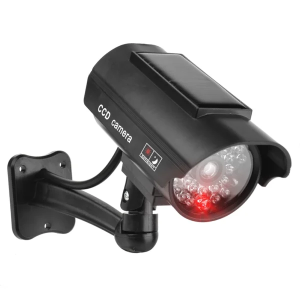 Kf S58fb39e708c9473297b19524f633cae0c C Mara Cctv Falsa Impermeable C Mara De Vigilancia Con Luz Led Roja Intermitente C Mara