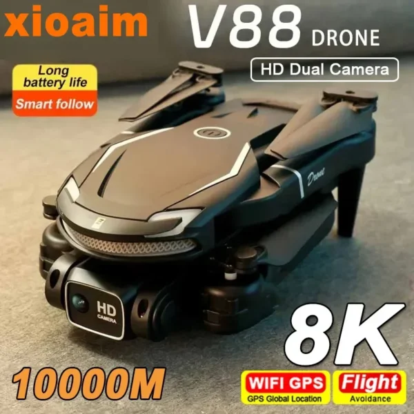 Kf Seb158f7b4c784140814b958d642428c4w Xiaomi Dron V88 8k Profesional Fotograf A A Rea Hd 5g Gps Control Remoto Avi N